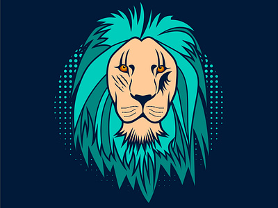 Lion NFT Vector Illustration (Option #5)