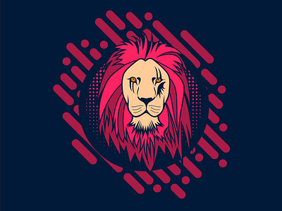 Lion NFT Vector Illustration (Option#2)
