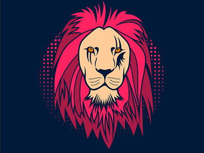 Lion NFT Vector Illustration