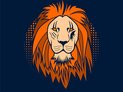 Lion NFT Vector Illustration (Option #6)
