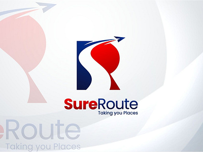 Sure Route (Taking you Places) - Logo Design abstract logo design artwork branding business logo business logo design combination mark logo design emblem logo graphic design illustration logo logo design professional logo design unique logo design