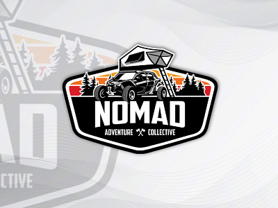 Nomad Adventure Collective - Logo Design - Project -Concept # 3 artwork branding brown logo design graphic design illustration logo logo design ui ux vector