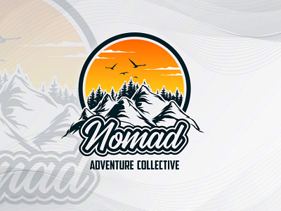 Nomad Adventure Collective - Logo Design - Project -Concept # 5 artwork branding design graphic design illustration logo logo design minimalistic logo vector