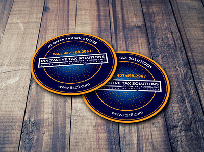 Innovative Tax Solutions - Coaster Design Project artwork branding coaster designs coasters coasters designs design graphic design illustration logo logo design ui ux vector