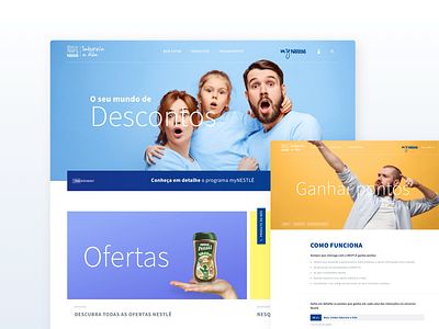 [new] Nestlé Saboreia a Vida design digital interface layout nestlé responsive ui web