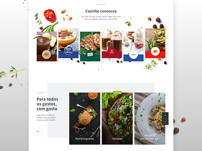 [new] Nestlé Cozinhar design digital interface layout responsive ui web