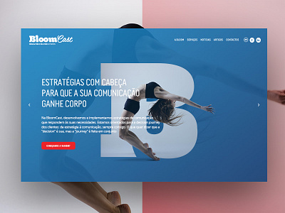 Bloom Stuff communication consultancy corporate layout web