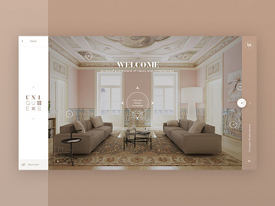 Full visual experience 360 digital discover experience floor interface ui unique ux