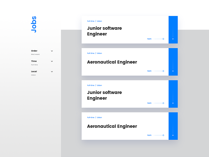 Job List By João Domingues On Dribbble