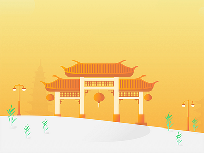 Flying Mummpi Redesign - Asian Mood #1 appstore asian digital flat game illustration redesign