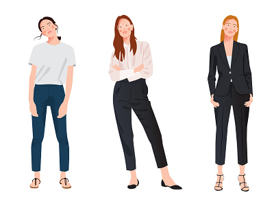 Code of Clothing 2d character characters clothes clothing design editorial editorial illustration fashion flat flat illustration garment garments girl illustration lifestyle minimal people vectorial women
