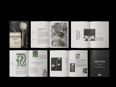Epitaph Editorial design book design edition editorial graphic design magazine publication typography