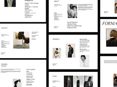 Format Studio - Portfolio Template about page book branding design editorial ethos graphic design mockup portfolio presentation publication template typography web page