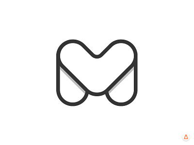 M exploration logo m type