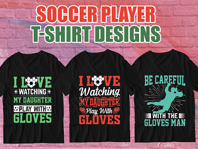 Soccer Player T Shirt Design