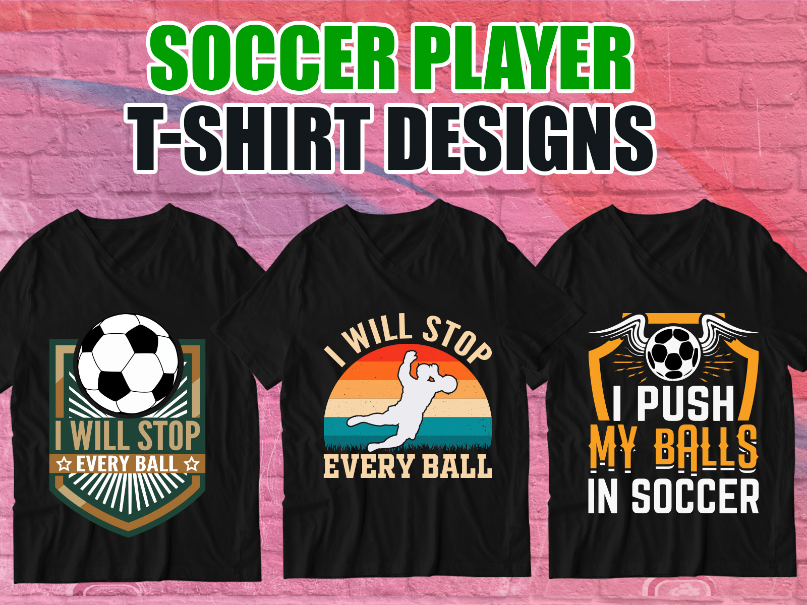 Soccer Player T Shirt Design by Trendy Bundle on Dribbble