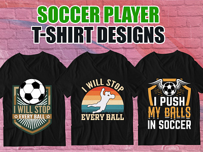 Soccer Player T Shirt Design 3d animation app branding design graphic design illustration logo motion graphics ui vector