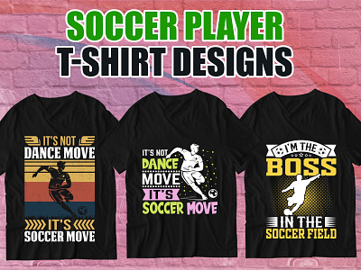 Soccer Player T Shirt Design 3d animation app branding design graphic design illustration logo motion graphics ui vector