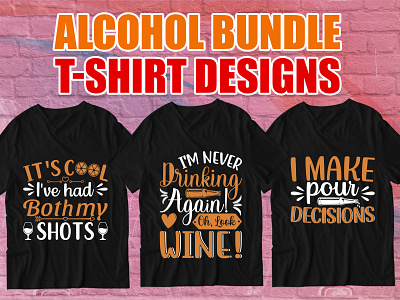 Alcohol T Shirt Design 3d animation graphic design logo merch by amazon motion graphics