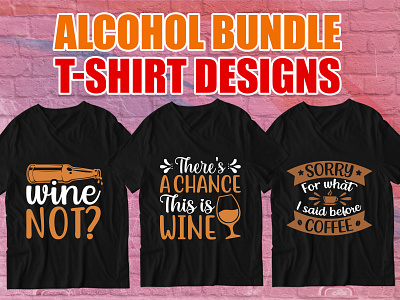 Alcohol T Shirt Design 3d animation graphic design logo merch by amazon motion graphics