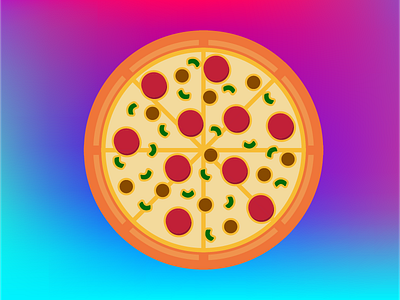 Happy National Pizza Day gradient national pizza day pizza