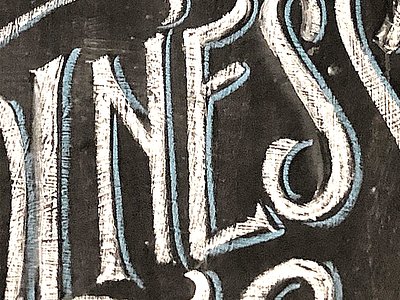 Chalkboard Lettering Close-up chalkboard close up design illustration lettering typography work in progress zoom