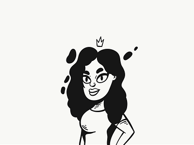 My WCE (done on the iPad Pro) adobedraw apple pencil female illustration inktober ipad pro monochrome vector