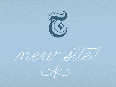 New site! portfolio typography web