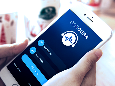 CORCURA - Medical care iOS app - login ios iphone6 login login page medical app medicine overview ui ui design urgent care