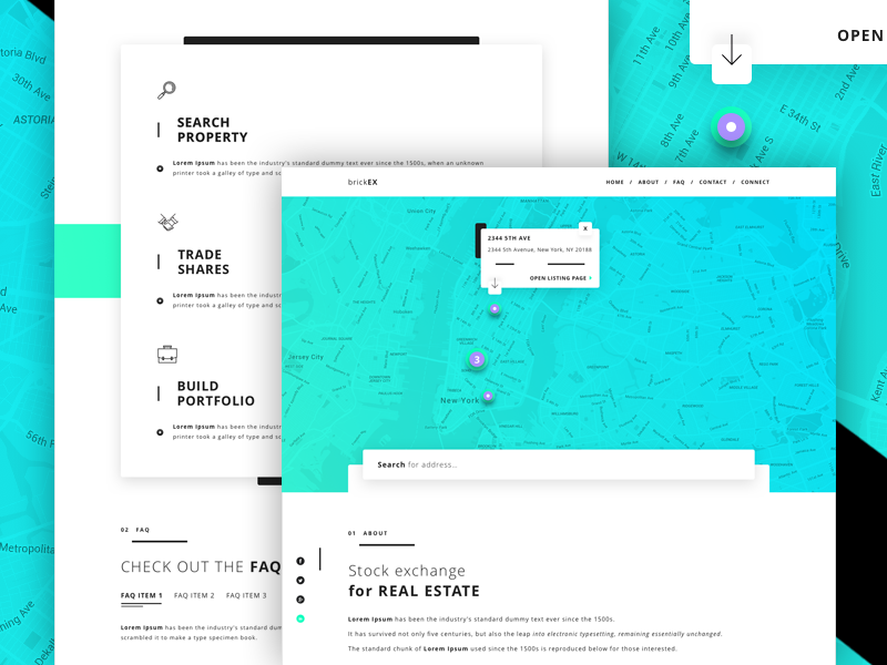 brickEX Trade real estate shares by LVIVCODE on Dribbble