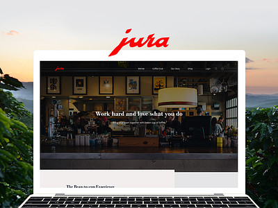 JURA beans coffee design interface shopping ui ux web webdesign website