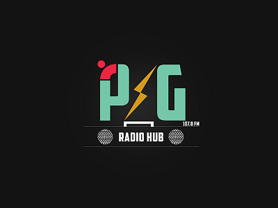 PSG Radio Hub logo fm logo design psg radio