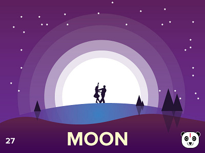 Moon dancing moon moonlight purple