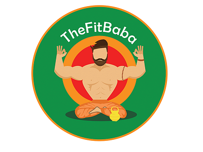 The Fit Baba baba fir logo design look modern style swag