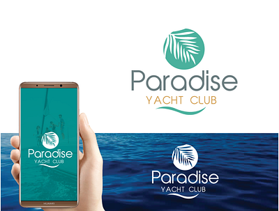 logo for luxury Yacht Club & Marina Resort in The Bahamas branding logo vector