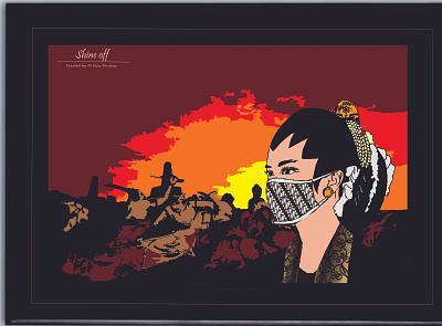 Shine Off cultural etnic graphic design illustration indonesia ui women