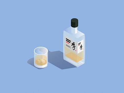 Suntory Time drank friday illustration japan japanese rocks suntory time whiskey