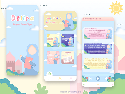 Dziira - Dzikr App graphic design ilustration ui