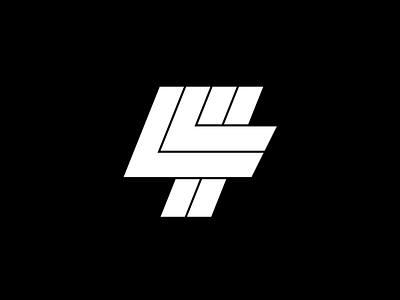 Logomark for 4MP records branding identity logo logomark minimal modernism typography