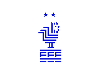 Equipe de France Football branding icon illustration line logo minimal minimalist ui work
