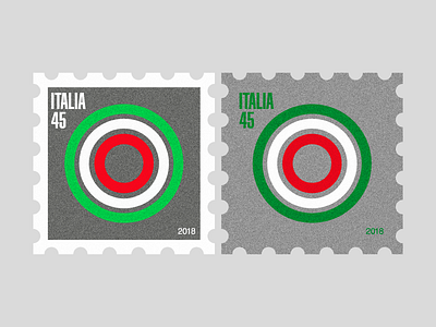 Italia post stamps icon illustration italia mail minimal post postal stamp stamps