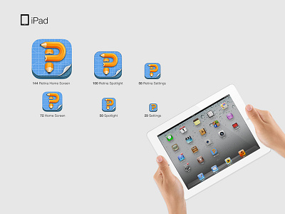 iPad App Icon app app design design drawing hd ipad photo processing ui ui design ux