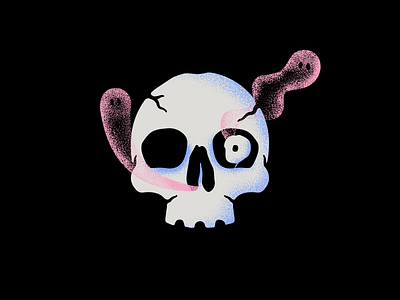 Spooky skull adobe design ghosts illustration illustrator skull vector