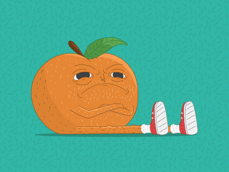 Just Peachy after effects animation cel character cider illustration illustrator peach