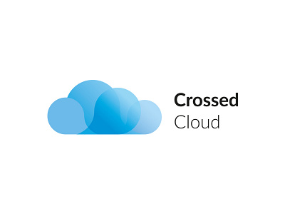 Crossed Cloud 2 branding cloud icon identity logo scale