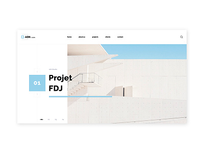 Adn Studio interaction interface landing lookbook minimal motion principle template