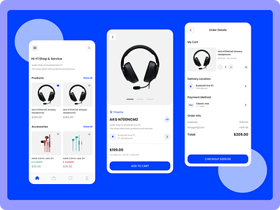 Headset Shoppee app branding design graphic design logo ui ux