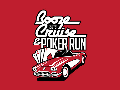 Booze Cruise & Poker Run booze car cards corvette cruise poker