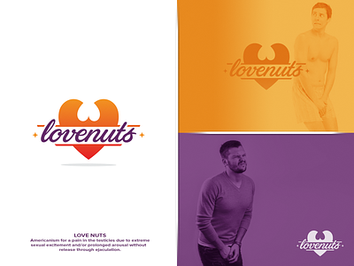 LOVE NUTS | unused logo concept arousal balls branding clinic creative ejaculation excitement healthcare logo logo design logo designer love lovenuts medical monkey mark monkeymark nuts sexual sexual health testicles