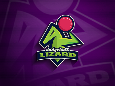 Dodgeball Lizard edgy lizard logo logo logo design logo for sale masculine logo monkey mark sport logo